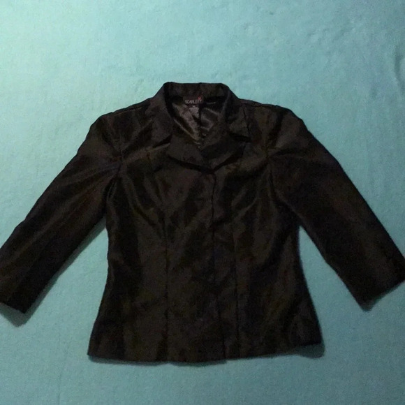 SCARLETT blouse blazer jacket shacket and animal print pants set size 10 - Picture 5 of 8